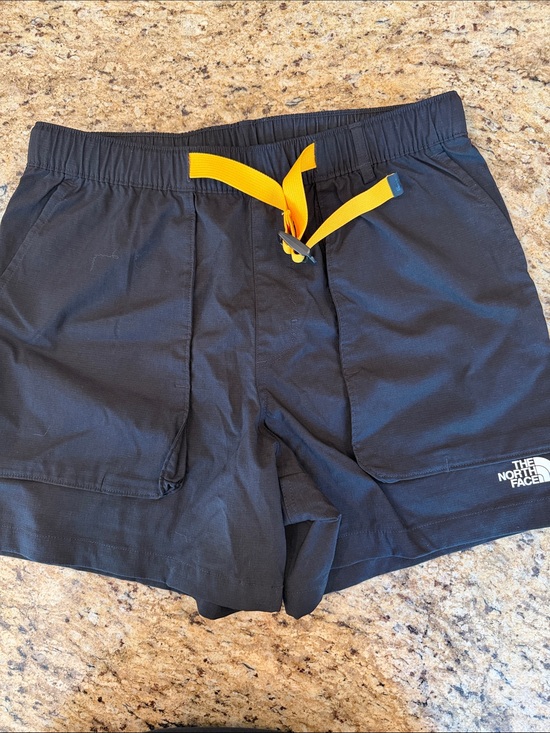 The North Face Other - The North Face Men's Black Athletic Shorts with Yellow Drawstring